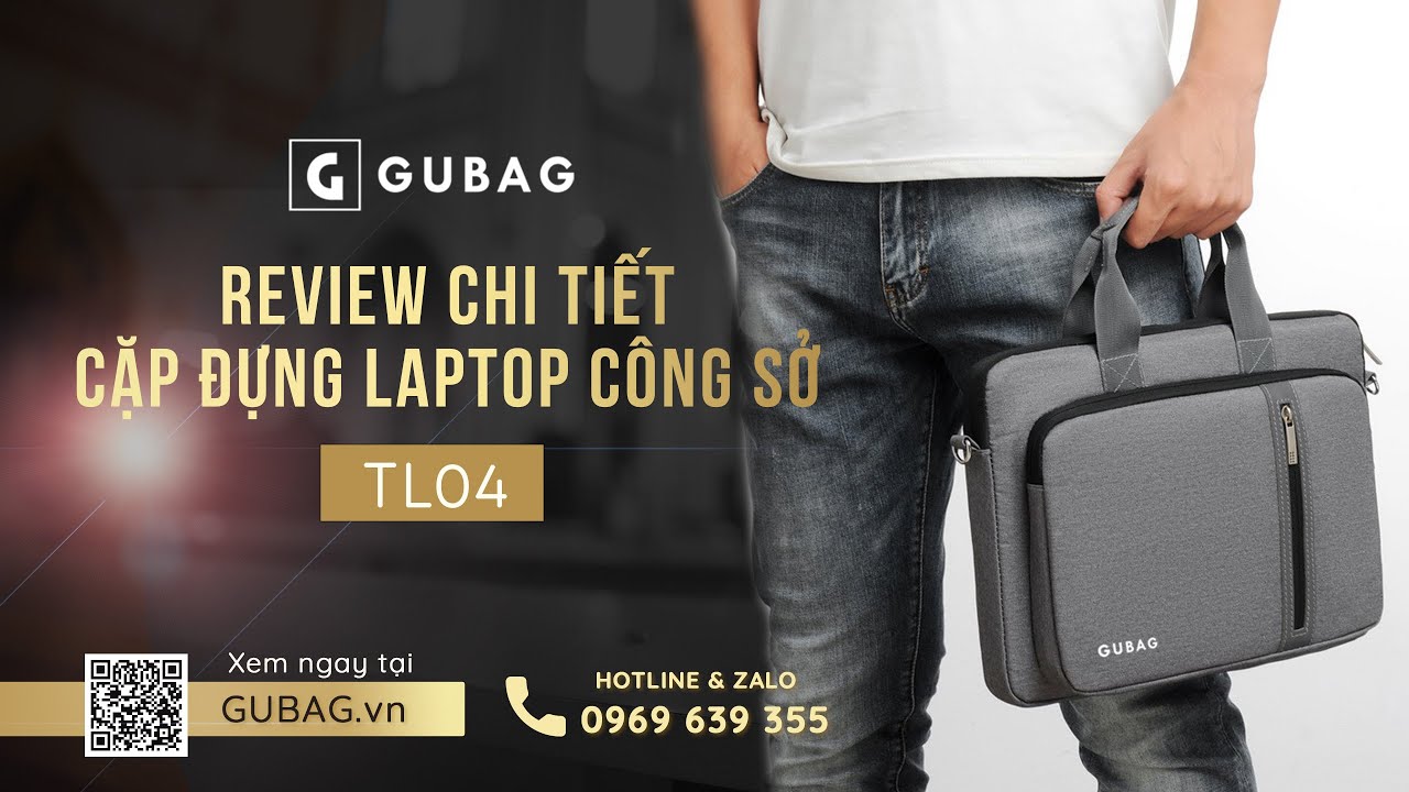 Review Cặp đựng laptop công sở đẹp GB-TL04
