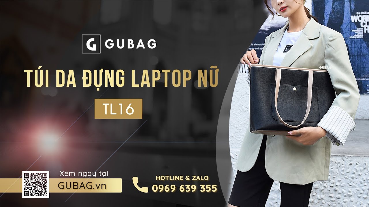 Túi da đựng laptop nữ GB-TL16 cao cấp, phong cách công sở