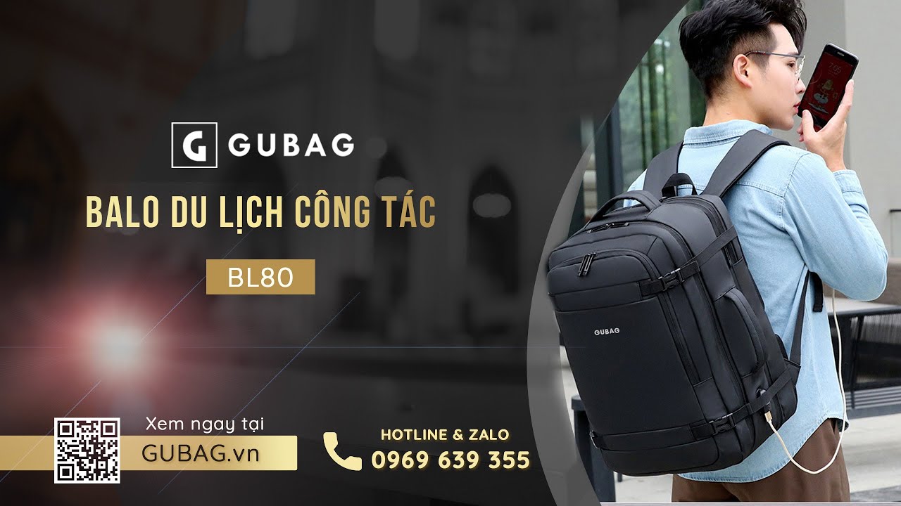 Balo du lịch công tác chính hãng GB-BL80