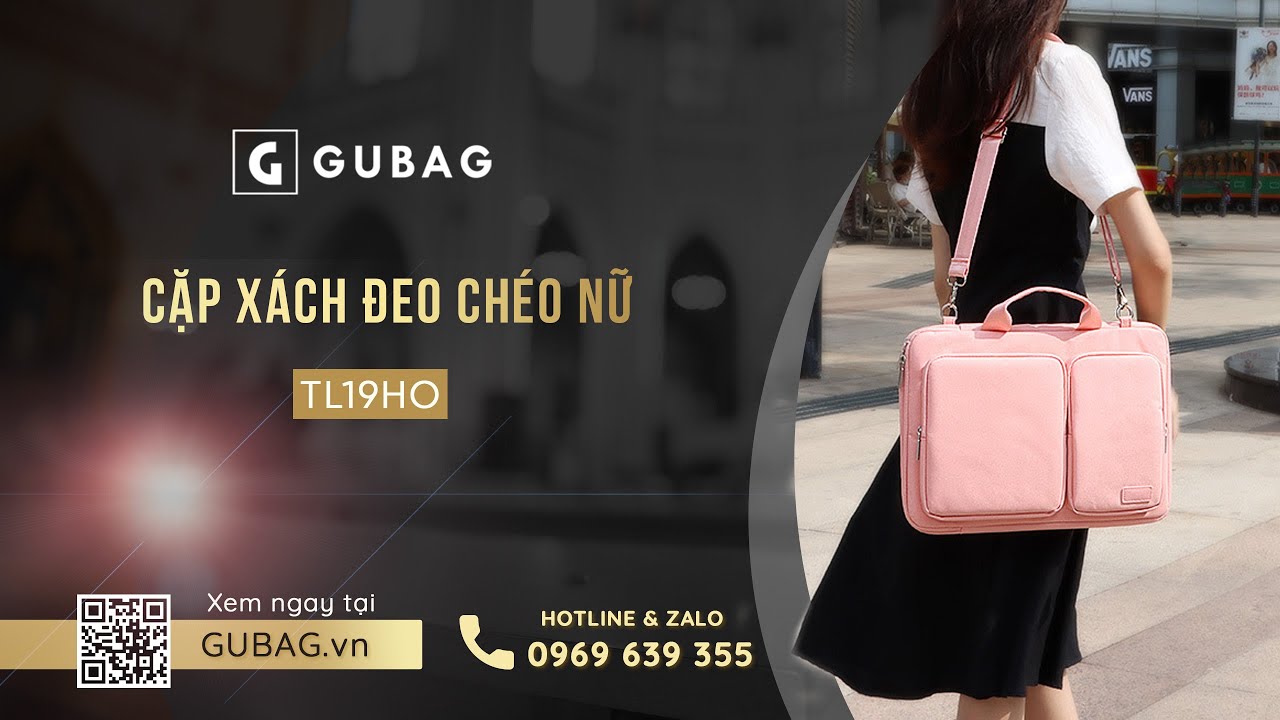 Cặp xách đeo chéo nữ màu hồng GB-TL19-HO