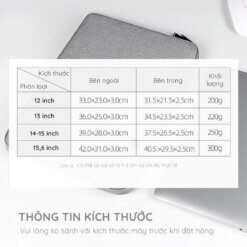 Tui Chong Soc Laptop 2 Ngan Chinh Hang Gu Bag Gb Cs13 6x