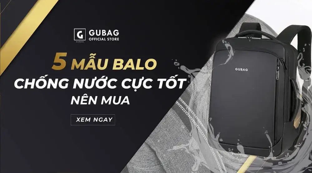 5 Mau Balo Chong Nuoc Cuc Tot Nen Mua