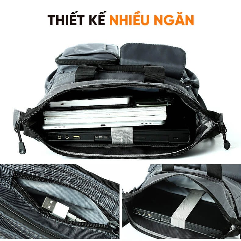 Túi đựng laptop 3 trong 1 cao cấp GB-TL14 7 Túi đựng laptop 3 trong 1 cao cấp GB-TL14