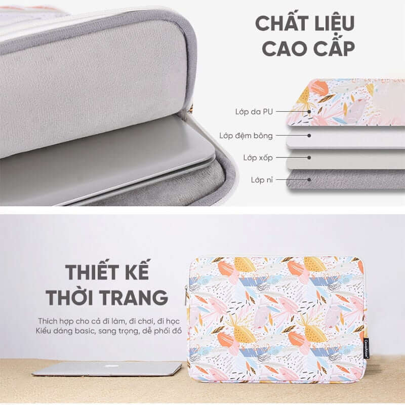 Túi chống sốc laptop dễ thương GB-CS10 5 Túi chống sốc laptop dễ thương GB-CS10