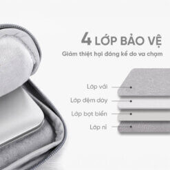Túi chống sốc laptop bằng da G1-CS15 20 Túi chống sốc laptop bằng da G1-CS15