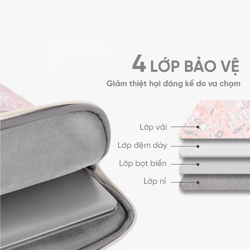 Túi chống sốc laptop cho nữ GB-CS16 5 Túi chống sốc laptop cho nữ GB-CS16