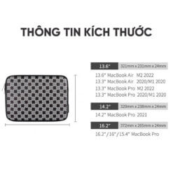 Túi chống sốc macbook 13.3 inch GB-CS17 13 Túi chống sốc macbook 13.3 inch GB-CS17