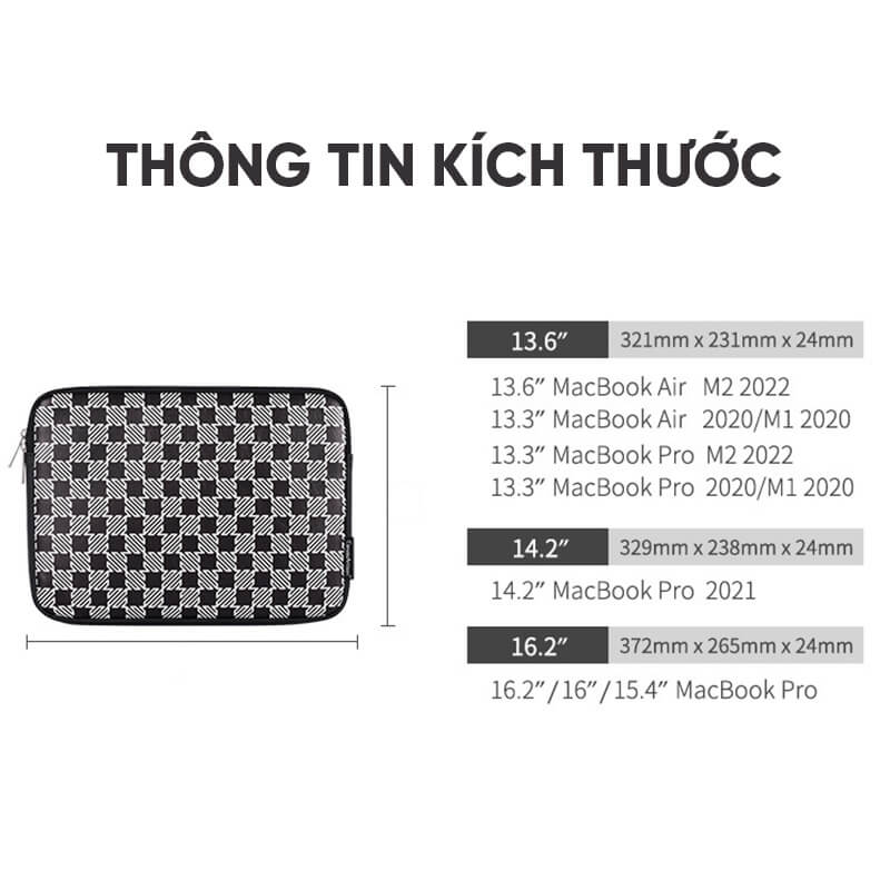 Túi chống sốc macbook 13.3 inch GB-CS17 4 Túi chống sốc macbook 13.3 inch GB-CS17