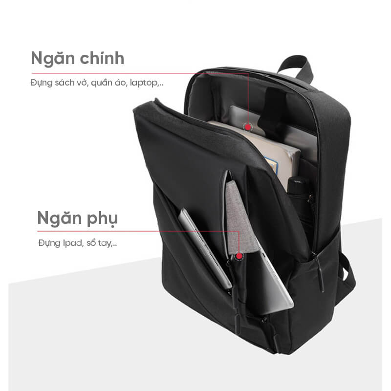Balo đựng laptop siêu nhẹ GB-BL78 5 Balo đựng laptop siêu nhẹ GB-BL78
