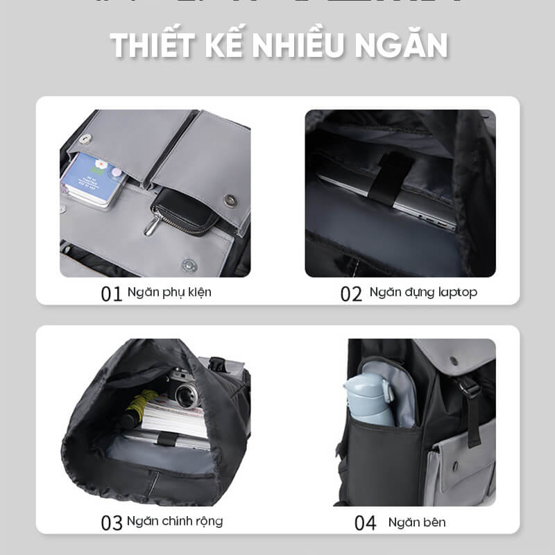 Balo thời trang hàn quốc GB-BL74 9 Balo thời trang hàn quốc GB-BL74