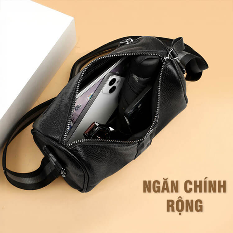 Túi đeo chéo nam da cao cấp GB-TC33 9 Tui Deo Cheo Nam Da Cao Cap Gb Tc33 A