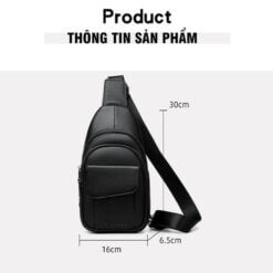 Túi đeo chéo nam da thật hàng hiệu GB-TC40 13 Tui Deo Cheo Nam Da That Hang Hieu Gb Tc40 3