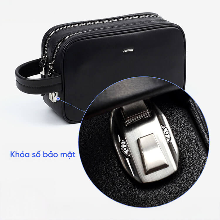 Túi cầm tay nam hàng hiệu da thật GB-CL05 12 Tui Cam Tay Nam Hang Hieu Da That Gb Cl05 3