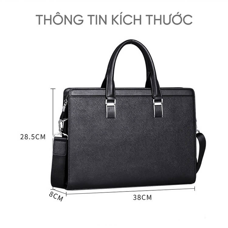 Túi xách nam da thật phong cách công sở GB-TL42 7 Tui Xach Nam Da That Phong Cach Cong So Gb Tl42 5