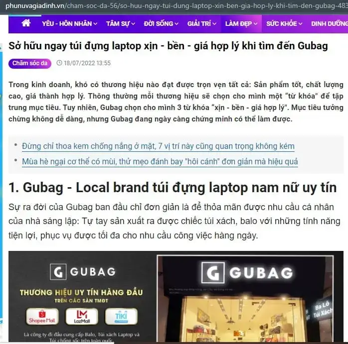 Truyền thông báo chí nói gì về Gubano? 4 Phu Nu Va Gia Dinh Gubano