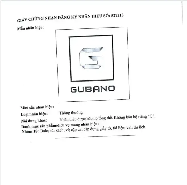 Từ Gubag đến Gubano: Hành trình nâng tầm thương hiệu và lời cam kết về "Gu" chất lượng 4 Giay Chung Nhan Nhan Hieu Gubano 2